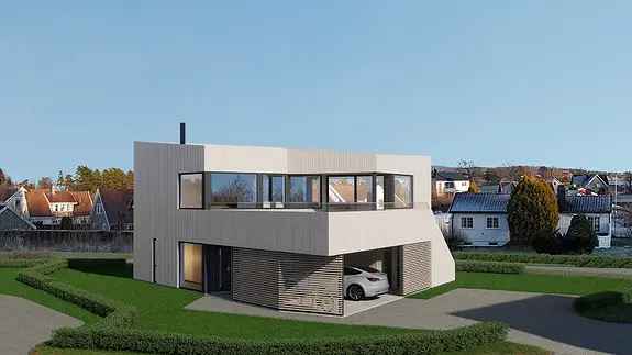 Enebolig Solstad 4 Soverom Takterrasse Dobbel Carport