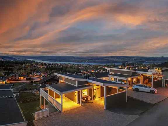 Moderne Enebolig Gjøvik 3 Soverom Panoramautsikt