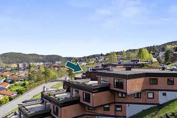 Toppleilighet Drammen Panoramautsikt Stor Terrasse 45kvm Garasje