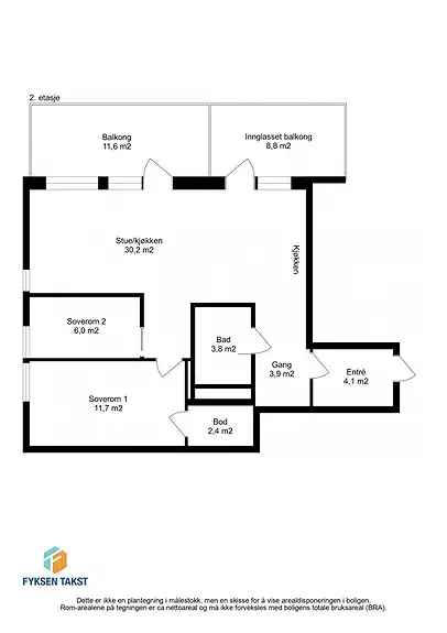 Strøken 3-roms Selveier Byåsen - Moderne Leilighet