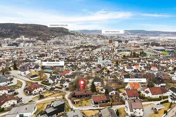 Enebolig Danvik - Familiebolig med Utsikt - Garasje og Carport