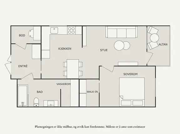 Sentrum Leilighet 59 kvm Bad 2022 Kjøkken 2019 Heis Takterrasse