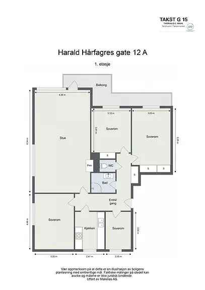 Lys 5-roms hjørneleilighet Majorstuen - Balkong - Heis - IN-lan