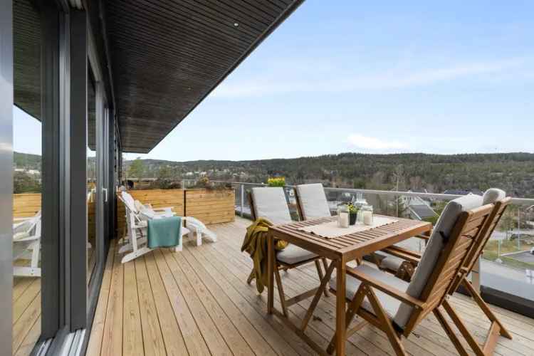 Moderne leilighet Heggedal 3 soverom basseng garasje