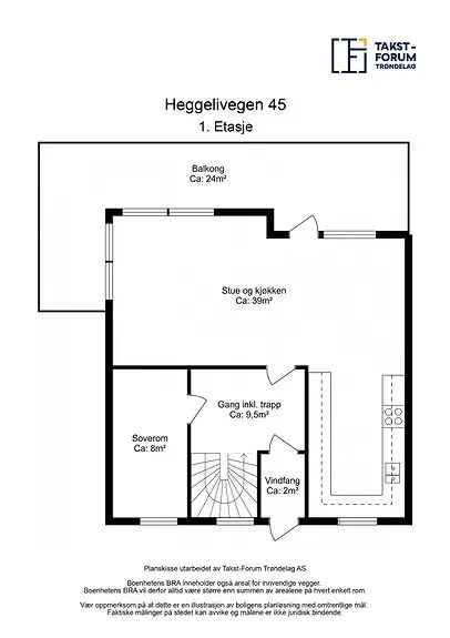 Sentrumsnær tomannsbolig 3 soverom - Carport - Oppgradert