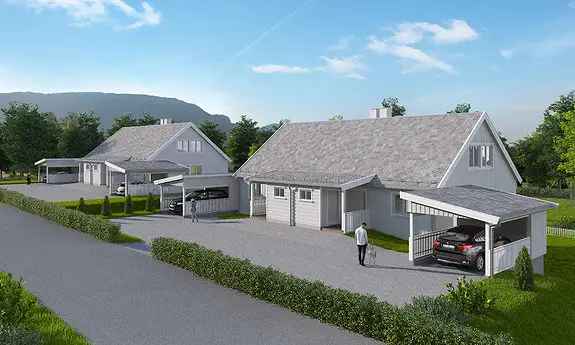 Familiebolig Sauda - 4 Soverom Carport Utleie