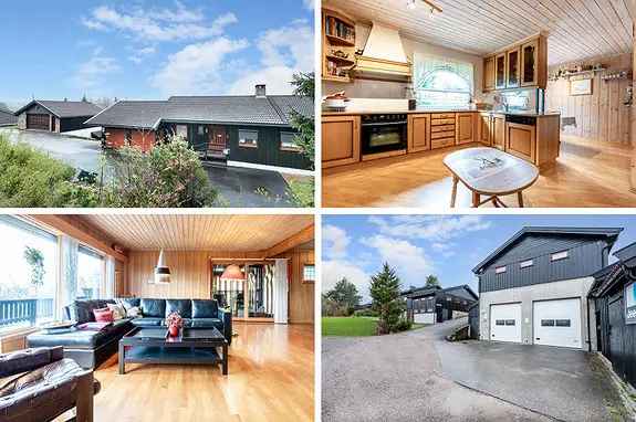 RØYKEN GLEINÅSEN Enebolig Stor Garasje Verksted 143 kvm