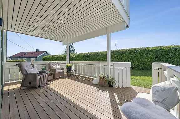 3-roms leilighet Sagdalen - terrasse, peisovn, lader