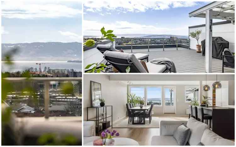 Terrassehus Hamar Vest - Solrik terrasse 48m² og Mjøsutsikt