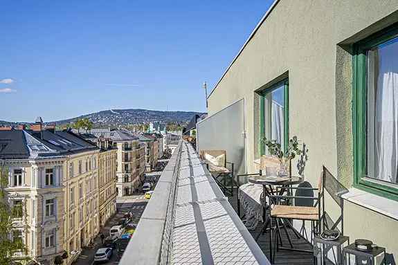 Toppleilighet med terrasse og balkong - Holmenkollen utsikt
