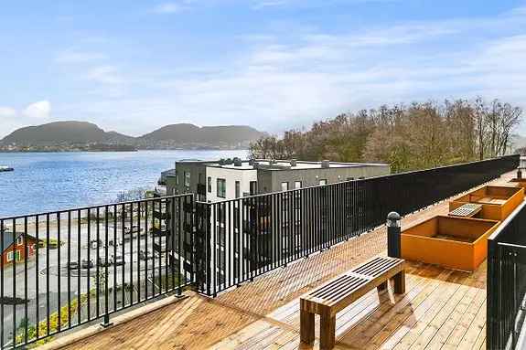 Splitter ny 3-roms leilighet Merinokvartalet Takterrasse