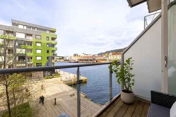 Damsgårdssundet 2-roms leilighet - Sjøutsikt og høy standard