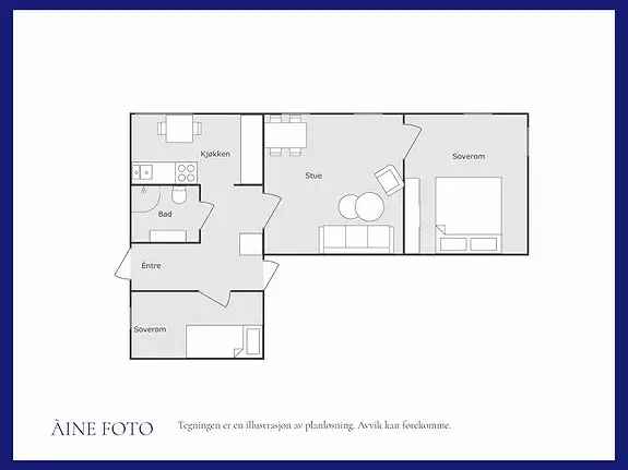 Sentral 2 3-roms leilighet Laksevåg - Moderne og delikat