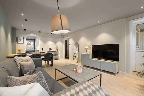 Stor Delikat Leilighet Vestvendt Balkong Parkering Lave Omk