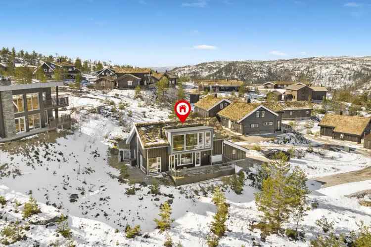 Arkitekttegnet Hytte Gautefall Ski In Out Panoramautsikt