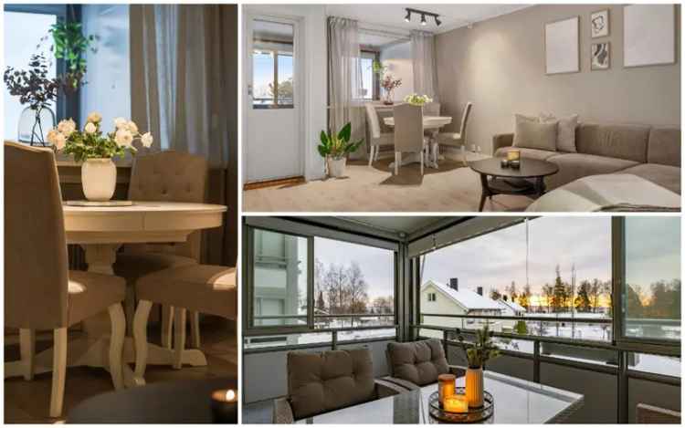Lys 3-roms leilighet moderne oppusset Hamar