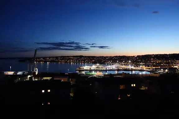 4-roms leilighet med hage og fjordutsikt