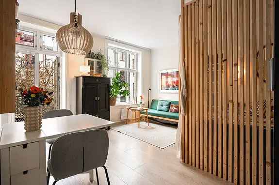 Grünerløkka leilighet - 1-roms med balkong og alkov
