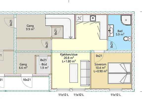 Sokkelleilighet Borkenes - Nyrenovert