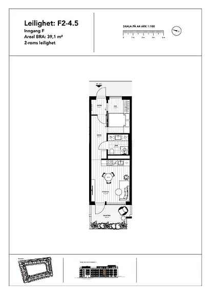 Buran 2-roms leilighet - Ferdigstilles Juli 2025