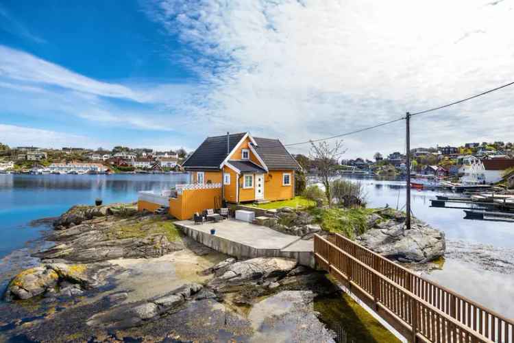 Sjelden Sørlandsidyll Hytte Holme Sandstrand Brygge