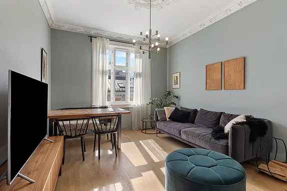 Grünerløkka 2-roms leilighet - Balkong og Peis