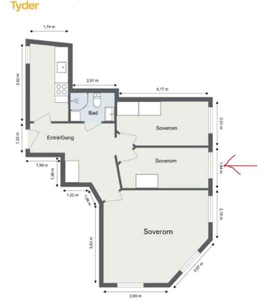 Rom leies ut på Grünerløkka - 2 hyggelige roomies
