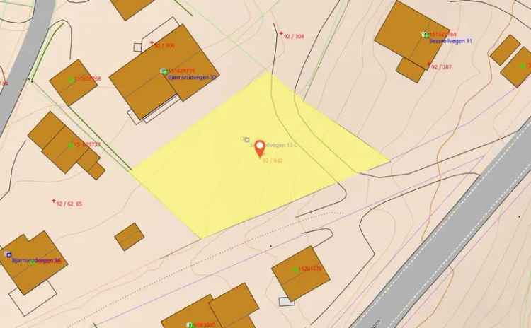 Tomt 711 kvm Dal Eidsvoll Barnevennlig Nær Stasjon