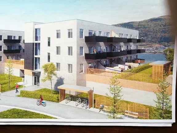 Korttidsutleie 3-roms leilighet sentralt i Tromsø