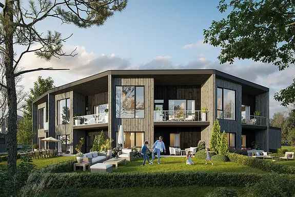 Rekkehus Tau - Moderne Bolig med Hage og Utsikt