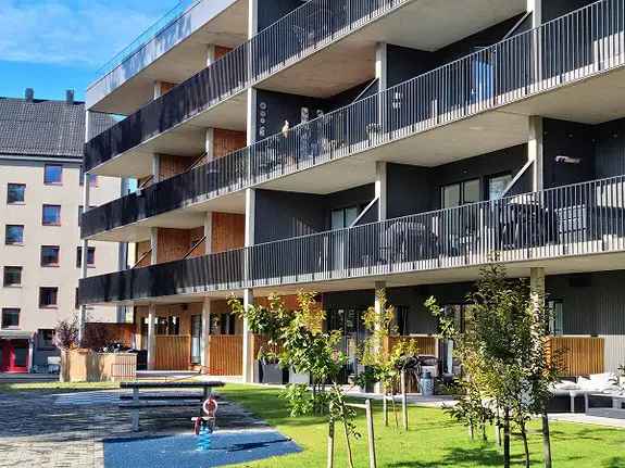 2-roms leilighet Lilleby - Sydvendt veranda - Takterrasse