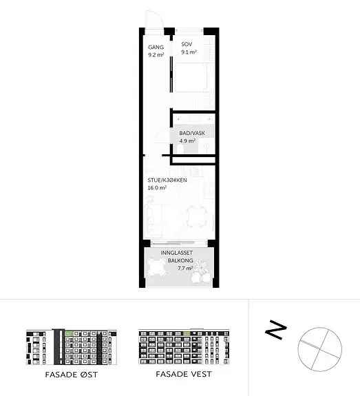 2-roms Toppleilighet 2024 Vestskogen - Balkong Garasje IN-ordning