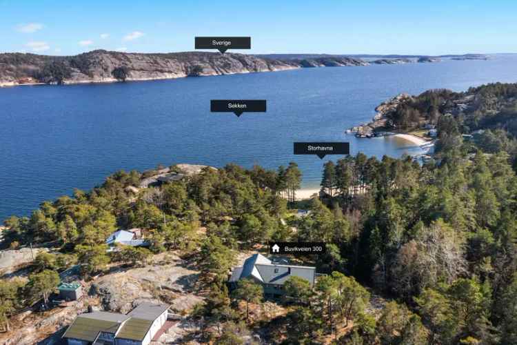 Stor hytte Søndre Sandøy 5 soverom sjøutsikt