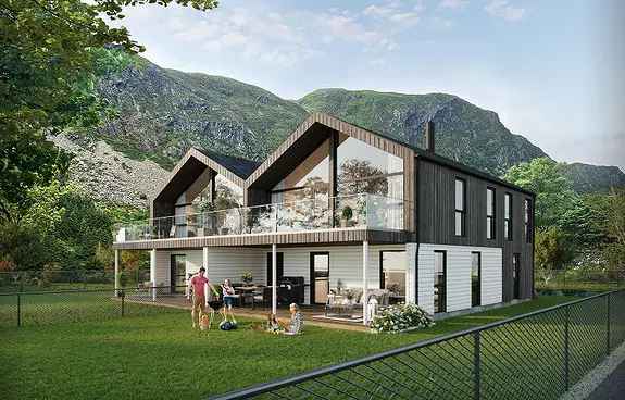 Arkitekttegnet Tomannsbolig Refvik - Sjøutsikt - 4 Soverom