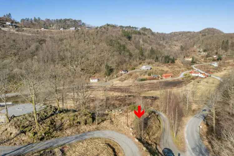 Hyttetomt Gitlevåg - 891m² - 50m fra sjøen