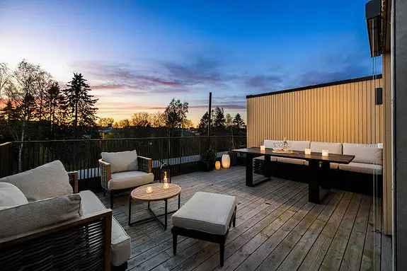 Rekkehus 3 soverom Takterrasse Garasjeplass Barnevennlig