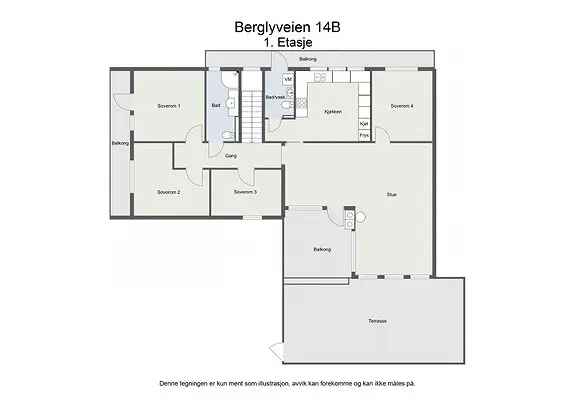 Enebolig Prinsdal 289m² 2 Utleiehybler Dobbelgarasje
