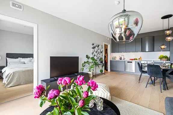 Nær Asker Sentrum Moderne 2-roms Leilighet Med Terrasse