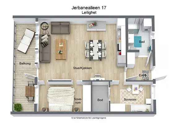 Leilighet midt i byen - moderne og sentral