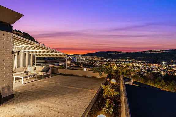 Stor 4-roms terrasseleilighet Drammen - Fantastisk Utsikt
