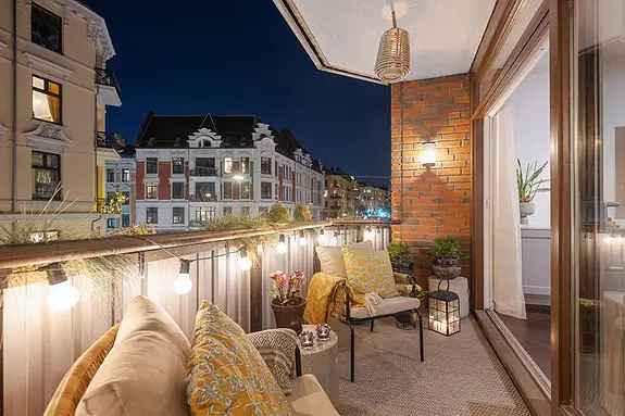 Sentral Frogner Leilighet - Høy Standard - Garasje - Peis - Balkong